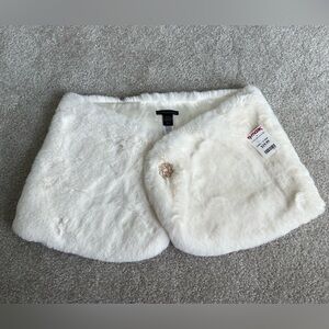 Christian Lacroix | White Faux Fur | Shawl